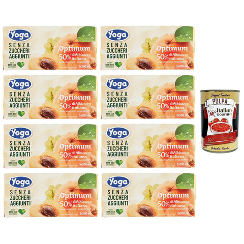 Yoga Succhi di Frutta Optimum Albicocca Fruchtsäft Aprikose Ohne Zuckerzusatz Alkoholfreies Erfrischungsgetränk 3x200ml italienisch Original