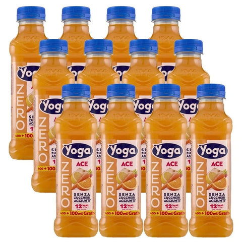 Yoga Fruchtsäfte Yoga Ace ZERO Zuckerfreies, glutenfreies Getränk, 12 x 500 ml