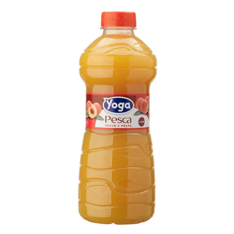 Yoga Fruchtsäfte Yoga Fruchtsaft fruit juice Pet flasche Pesca Pfirsiche saft 12x 1Lt italienisch Original 8001440112362
