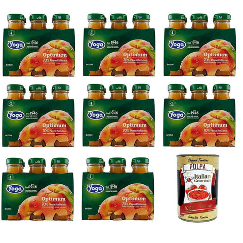 Yoga Optimum 70% succo di frutta Pesca Italiana 70% Fruchtsaft Italienischer Pfirsich 8 x 6 x125 ml italienisch Original