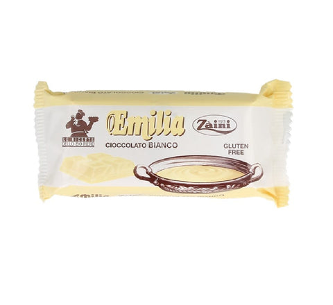 Zaini Kochschokolade MHD 05/2026 Zaini Emilia Cioccolato Bianco Tafel weiße Schokolade Gebäckprodukt Gluten frei  1Kg italienisch Original 8004735090161