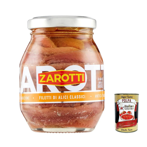 Zarotti Filetti di Alici, Classic Sardellenfilets in Sonnenblumenöl 6x140g Original italienisch Feinkost