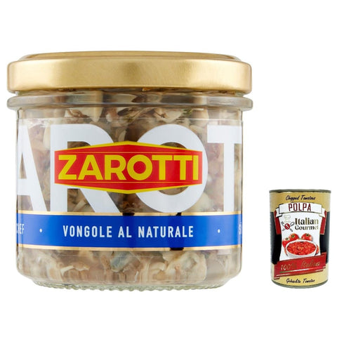 Zarotti Koch- & Backzutaten Zarotti Vongole al naturale sgusciate 'Venusmuscheln ohne Schale' in Salzlake 3x 130 g italienisch Original 8017384052107