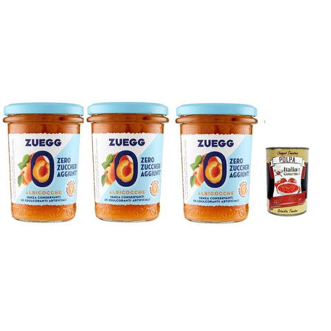 Zuegg Fruchtaufstrich Zuegg zero zuccheri Aprikosen Konfitüre marmelade jam Zuckerfrei 3x 220g italienisch Original 80304388