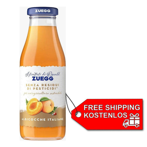 Zuegg Fruchtsaft 6x Zuegg Albicocca Aprikosenfruchtsaft ohne Pestizidrückstände, Glasflasche 500ml