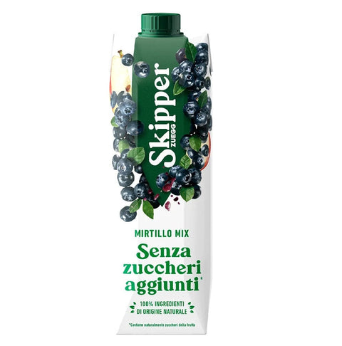 Zuegg Fruchtsaft Skipper Zuegg Mirtillo Mix senza zuccheri aggiunti Blaubeersaft ohne Zuckerzusatz 1000ml 8000340473559