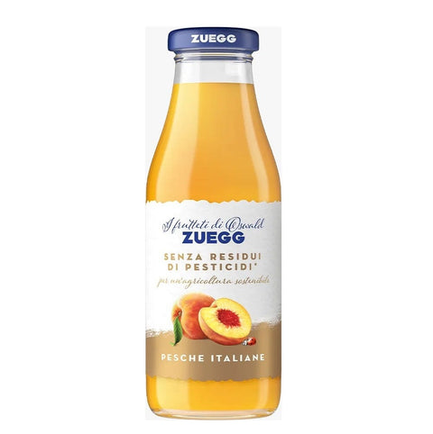 Zuegg Fruchtsaft Zuegg Pesca Pfirsichfruchtsaft ohne Pestizidrückstände, 500 ml Glasflasche