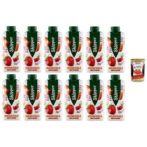 Zuegg Fruchtsäfte Zuegg Skipper Mandel Rote Früchte 330 ml 12x Original italienisch inkl. Italian Gourmet Polpa 400g 80823148