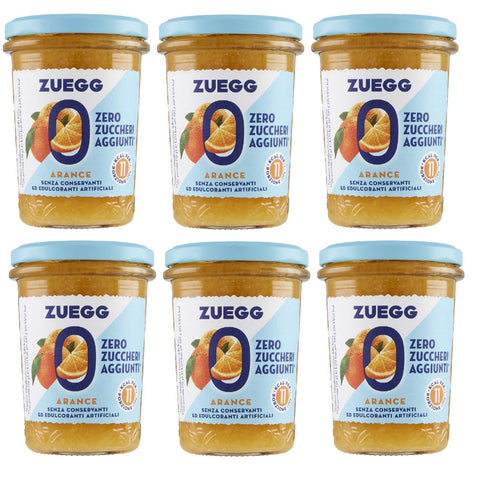 Zuegg Arance Marmelade Orangen Konfitüre 100% Frucht Italien 6x250g Original italienisch Aufstrich
