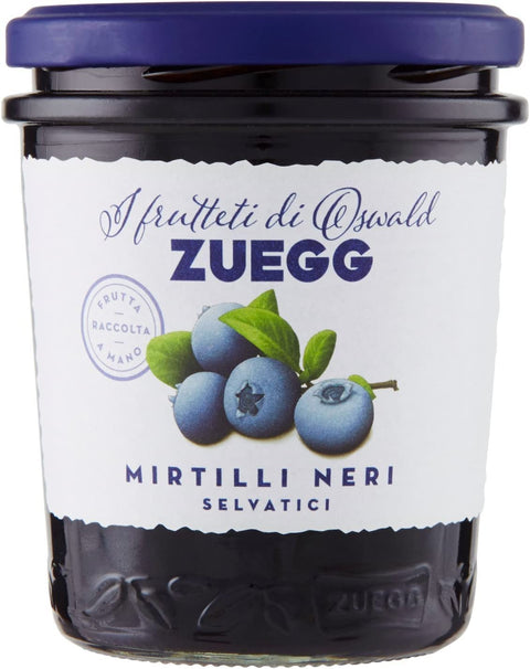 Zuegg Mirtilli Neri Marmelade Brombeeren Konfitüre Brotaufstriche Italien 320 g 6x Original italienisch