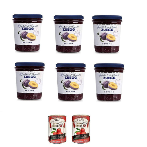 Zuegg Prugne Marmelade Backpflaumen Konfitüre Brotaufstriche Italien 6x320g Original italienisch Gebäck