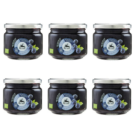 Alce Nero Marmelade 6x270g Alce Nero Composta di mirtilli biologica 270g 8009004500020