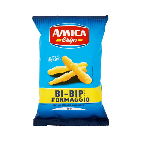 Amica Chips Chips Amica Chips Bi-Bip Croccantino Formaggio Patatine Knusprige Käsechips 100g 8008714000523