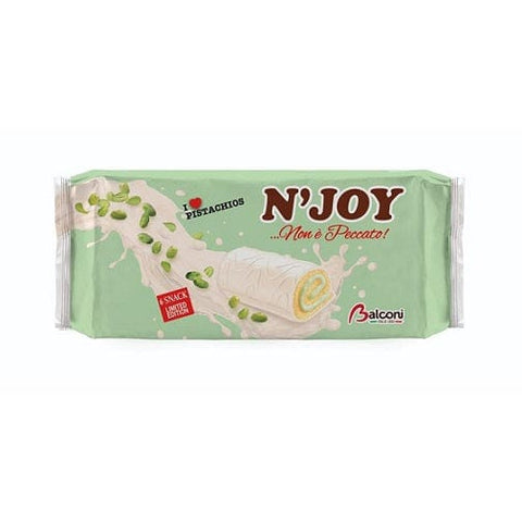 Balconi N'Joy Süße Snacks mit Milch bedeckt und gefüllt mit Pistaziencreme ( 6 x 37g ) 222g - Italian Gourmet