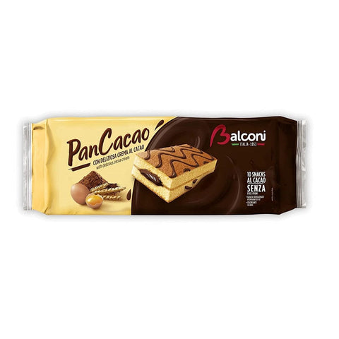 Balconi Süße Snacks Balconi PanCacao Snack al Cacao Weicher Biskuitkuchen und Süße Kakaocreme 280g 8001585006076