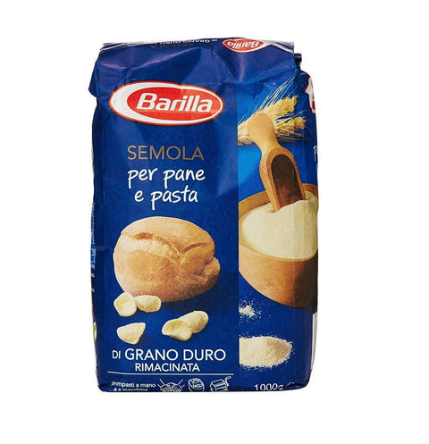 Barilla Semola Di Grano Duro Rimacinata Hartweizengries 1kg - Italian Gourmet