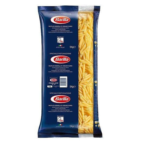 Barilla Penne Lisce Pasta Speciale Ristorazione 5Kg - Italian Gourmet