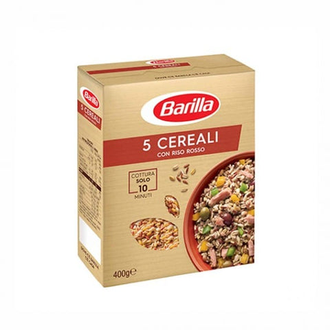 Barilla 5 Cereali con riso rosso Getreide mit Roter Reis 400g - Italian Gourmet