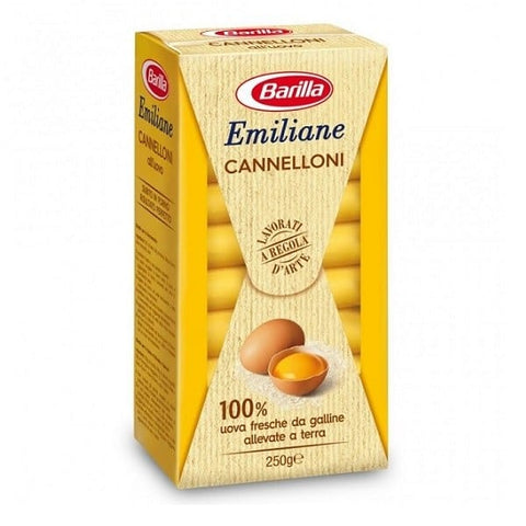 Barilla Emiliane Cannelloni all'uovo Ei Pasta (250g) - Italian Gourmet