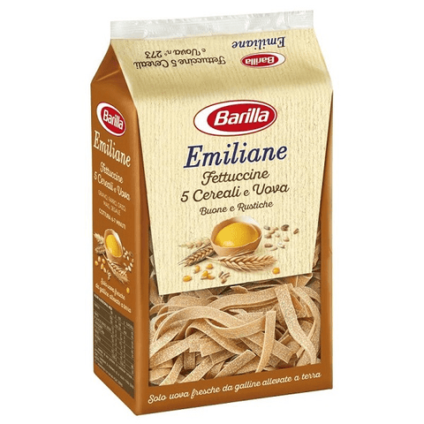Barilla Emiliane Fettuccine 5 cereali e uova EI und getreide Pasta 250g - Italian Gourmet
