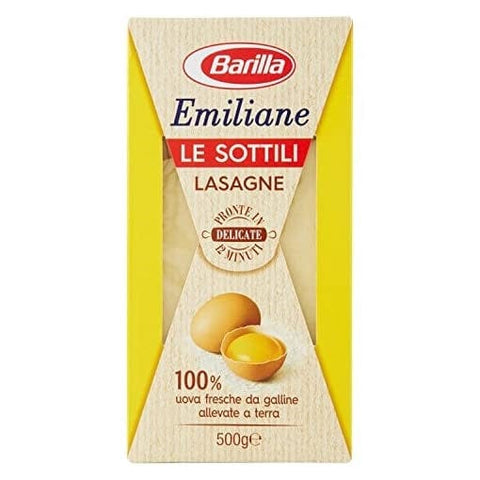 Barilla Pasta Barilla Emiliane Lasagne Le Sottili all'Uovo Pasta mit Ei 500g