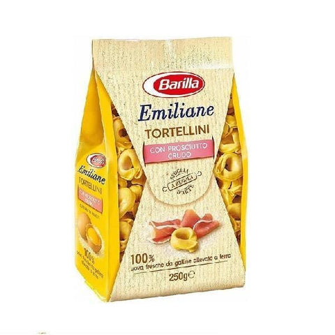 Barilla Emiliane Tortellini con prosciutto crudo Ei Pasta 250g - Italian Gourmet