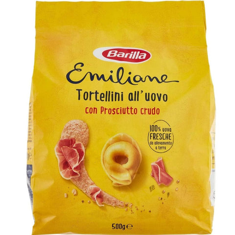 Barilla Pasta Barilla Emiliane Tortellini con prosciutto crudo Ei Pasta 500g 8076809522977