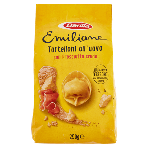 Barilla Pasta Barilla Emiliane Tortelloni con prosciutto crudo e parmigiano Ei Pasta 250g 8076809539081