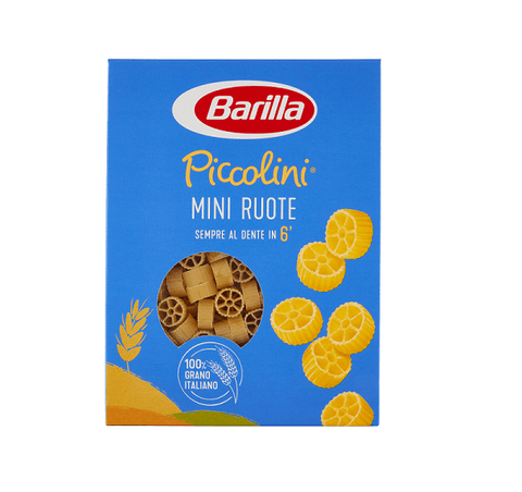 Barilla I Piccolini Mini Ruote Italienische Pasta  (500g) - Italian Gourmet