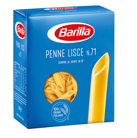 Barilla Pasta Barilla Penne Lisce N.71 Italienische Pasta  (15x500g) 8076802085714