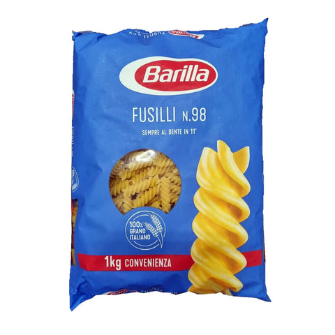 Barilla Pasta Pasta Barilla Fusilli Nr. 98 Cellophanbeutel 1kg 8076809540513