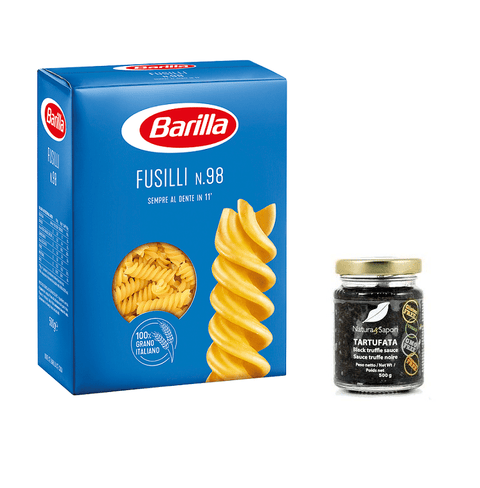 Barilla Pasta Testpackung Barilla Fusilli Pasta & Schwarze Trüffelsauce 11x500g 8076802085981
