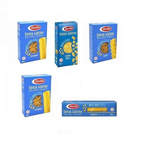 Testpackung Barilla Pasta Glutenfrei 5x Packungen (4x400g 1x300g) - Italian Gourmet