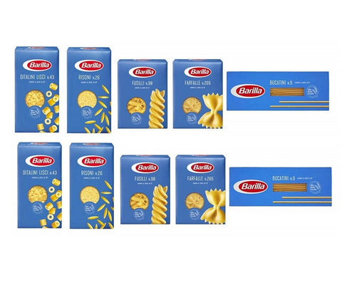 Testpaket Pasta Barilla italienisch 5 Arten von Nudeln 10x500g - Italian Gourmet