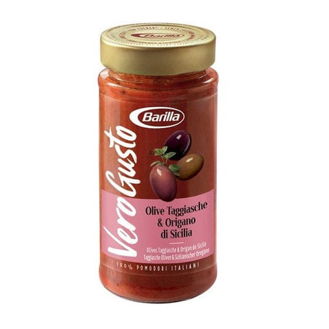 Barilla Vero Gusto Olive e Origano Tomatensauce mit Oliven und Oregano 300g - Italian Gourmet