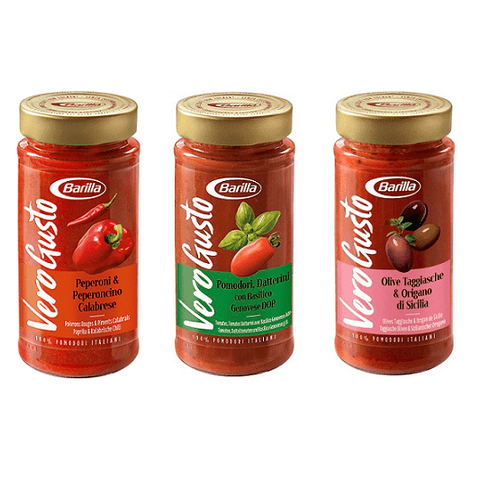 Testpaket Barilla Vero Gusto Tomatensauce  ( 3 x 300g ) - Italian Gourmet