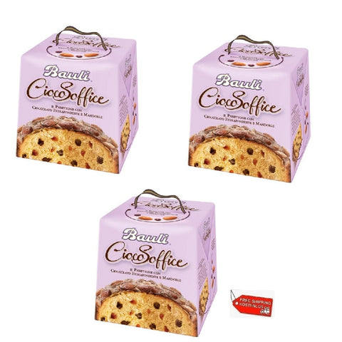 Bauli Weihnachtssüßigkeiten 3x Bauli Il Panettone Cioco soffice 750g