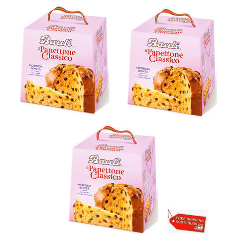 Bauli Weihnachtssüßigkeiten 3x Bauli Il Panettone Classico 1Kg 8001720021032