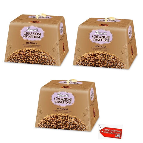 Bauli Weihnachtssüßigkeiten 3x Bauli Panettone Nocciola 750g 8001720415459