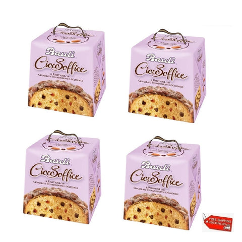 Bauli Weihnachtssüßigkeiten 4x Bauli Il Panettone Cioco soffice 750g