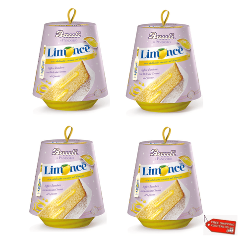 Bauli Weihnachtssüßigkeiten 4x Bauli Pandoro Limoncè mit Zitronencreme 750g 8001720414360
