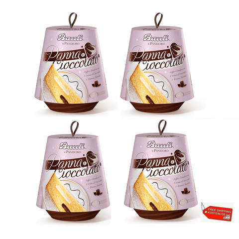 Bauli Weihnachtssüßigkeiten 4x Bauli Pandoro Panna und Cioccolato Creme & Schokolade 750g 8001720414384