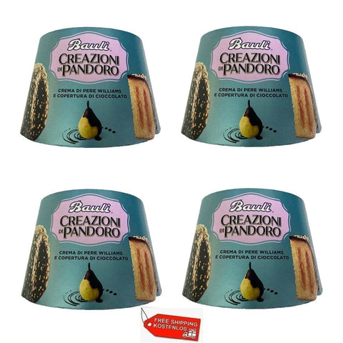 Bauli Weihnachtssüßigkeiten 4x Bauli Pandoro Pera e cioccolato 820g 8001720416562