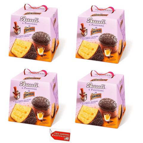Bauli Weihnachtssüßigkeiten 4x Bauli Panettone Cointreau 750g 8001720424925
