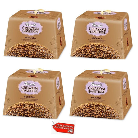 Bauli Weihnachtssüßigkeiten 4x Bauli Panettone Nocciola 750g 8001720415459