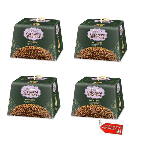Bauli Weihnachtssüßigkeiten 4x Bauli Panettone Pistacchio 750g