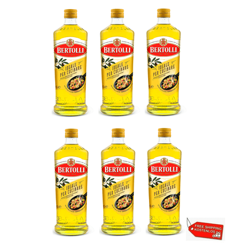 6x Bertolli Olio di Oliva Olivenöl Ideal zum Kochen 1Lt - Italian Gourmet