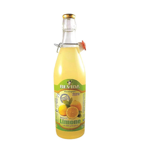Bevida Sciroppo di Limone Zitronensirup Sirup Glasflasche 1Lt - Italian Gourmet