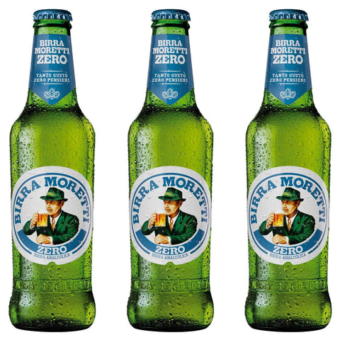 Birra Moretti Alkoholfreies Bier 3x Birra Moretti 0.0% La Zero Alkoholfreies Goldenes Bier Birra Analcolica 33cl 8006890628579