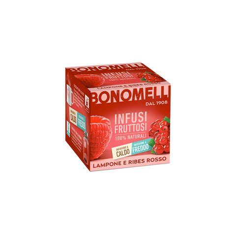 Bonomelli Kräutertee Bonomelli Infusi Fruttosi Lampone e ribes rosso Himbeere und rote Johannisbeere 10 Filter